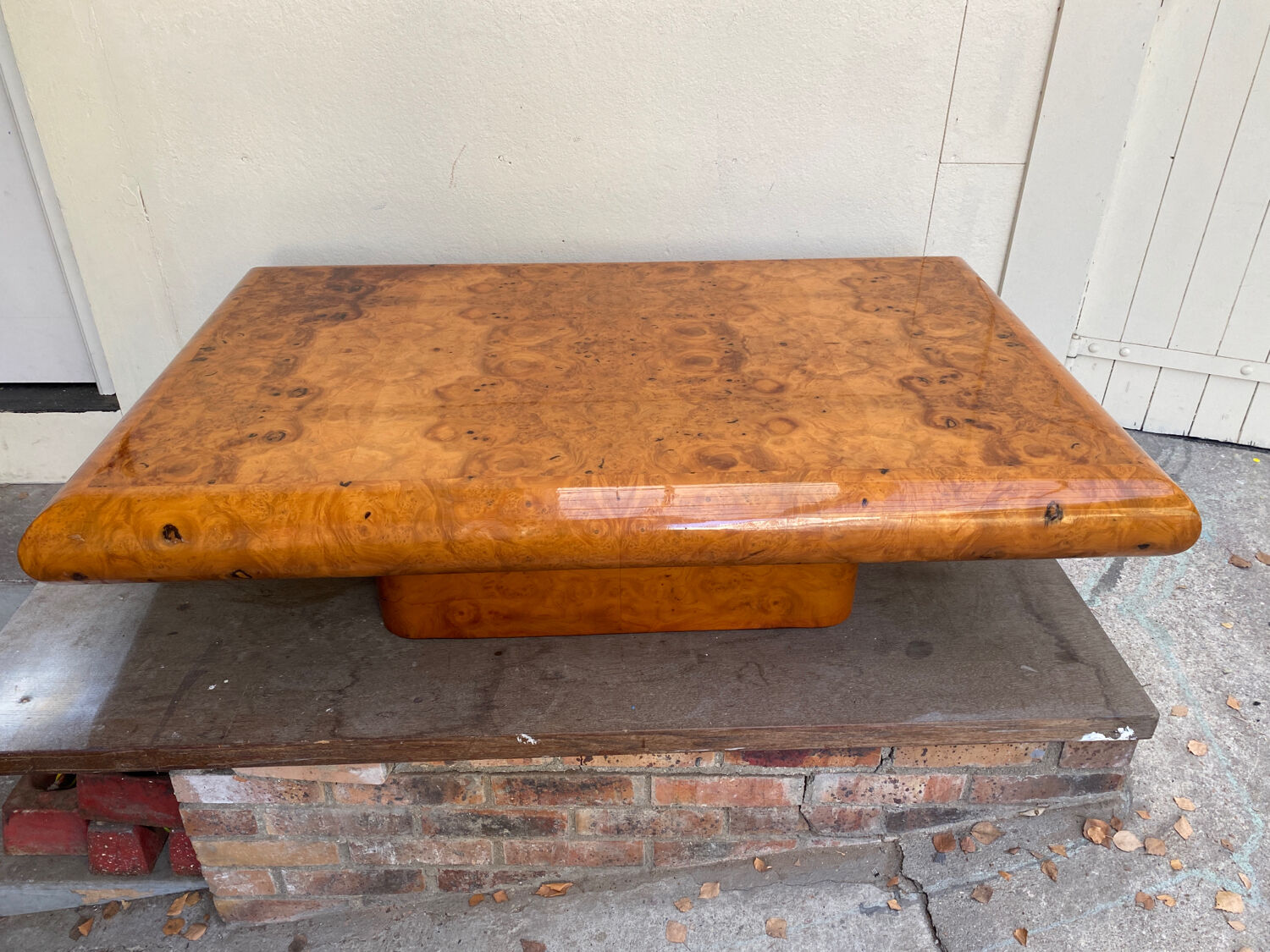 Table basse vintage orme