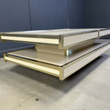 Vintage coffee table by Willy Rizzo for Mario Sabot, 1970s