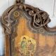 Pair of Art Nouveau cast iron headboards, Italy circa 1900