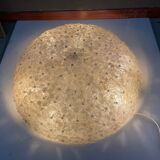 Plafonnier en verre de Murano en forme de fleur extra large par Archimede Seguso, années 1960.