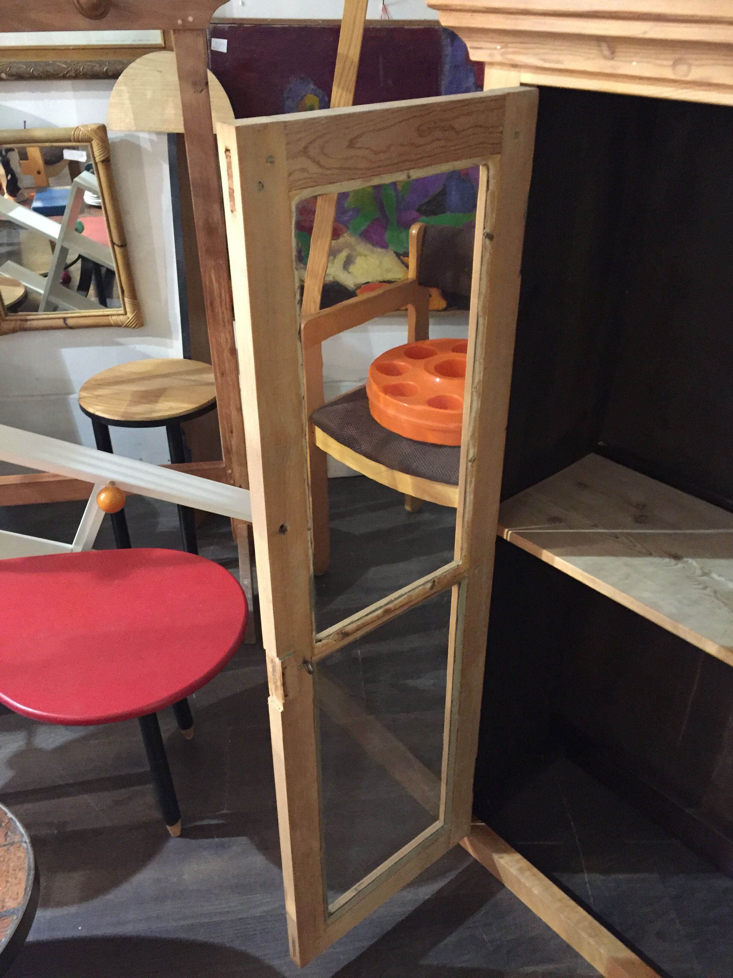 Pine display cabinet