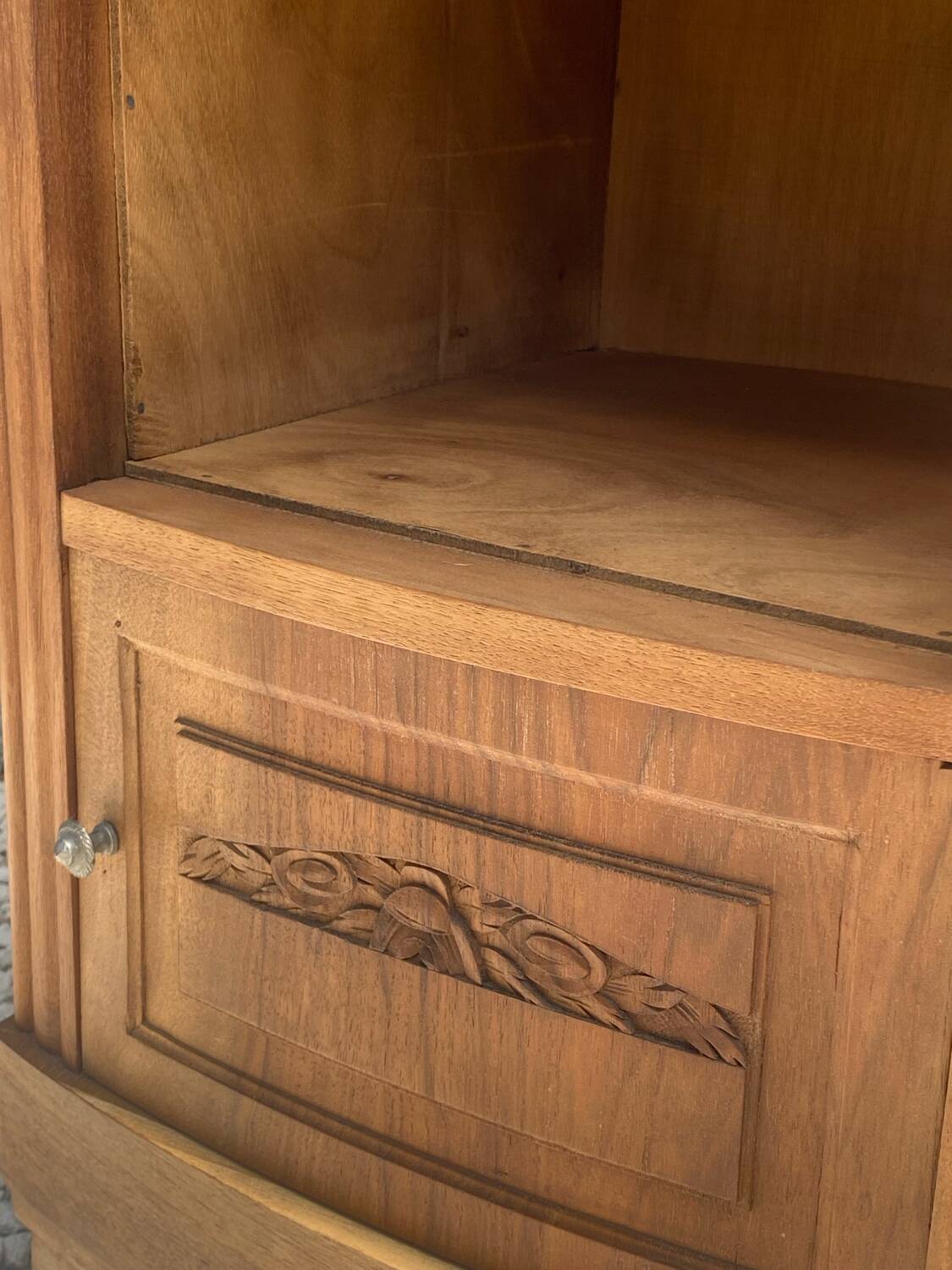 Marble top bedside table