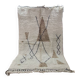 Handmade wool Berber rug 250x150 cm