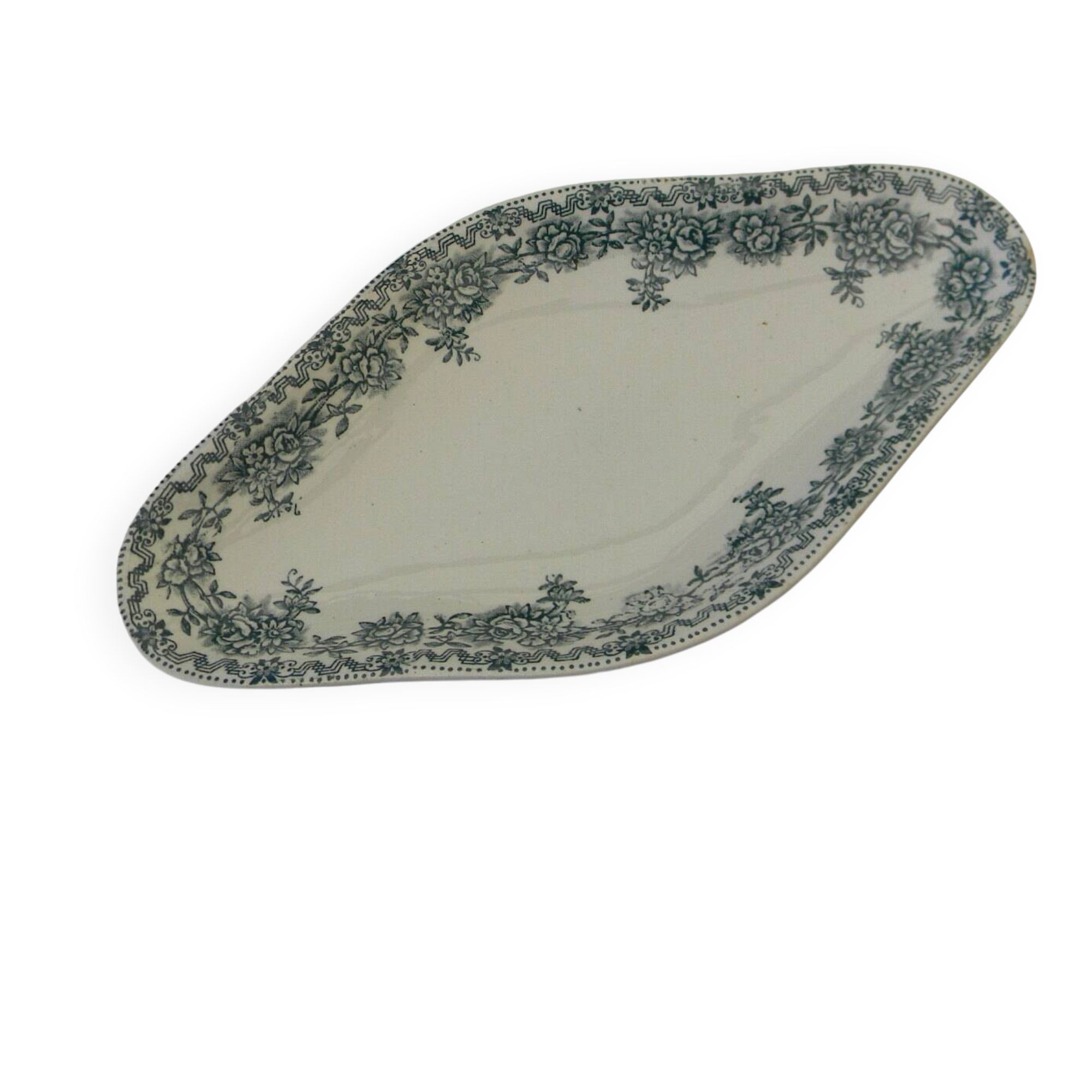 Earthenware dish from saint amand. argenton model.