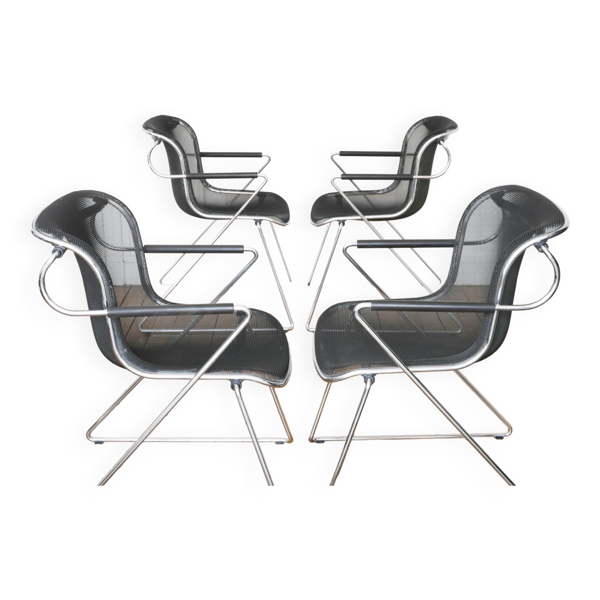 Penelope armchairs by Charles Pollock for Castelli