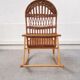 Rocking-chair en rotin