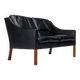 Mid Century Leather Sofa By Borge Mogensen 2208, Danish Design 1960’s