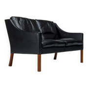 Mid Century Leather Sofa By Borge Mogensen 2208, Danish Design 1960’s