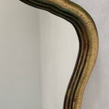 Old mirror in gilded wood 40 x 30 cm