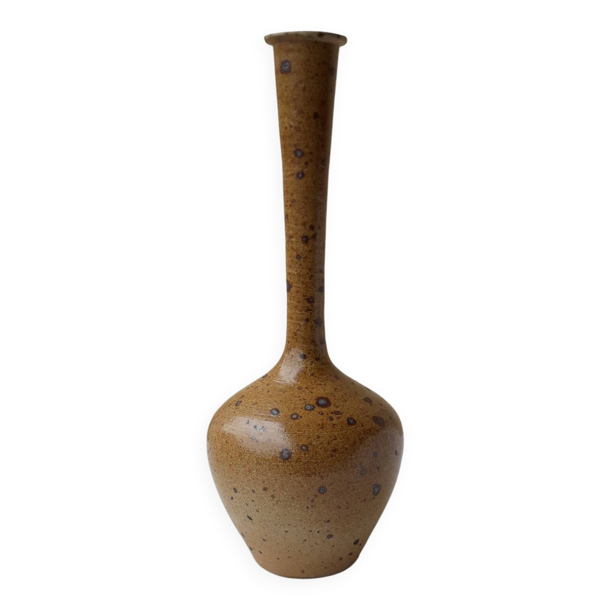 Vase soliflore grès pyrité