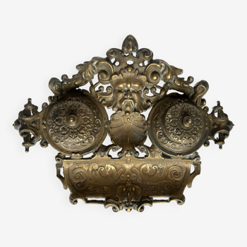 Napoleon III bronze inkwells