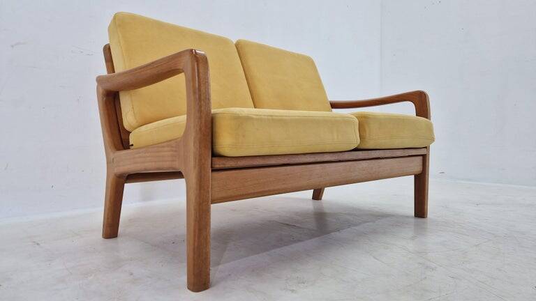 Midcentury 2 seater Teak Sofa by Juul Kristensen, Denmark, 1970s