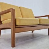 Midcentury 2 seater Teak Sofa by Juul Kristensen, Denmark, 1970s