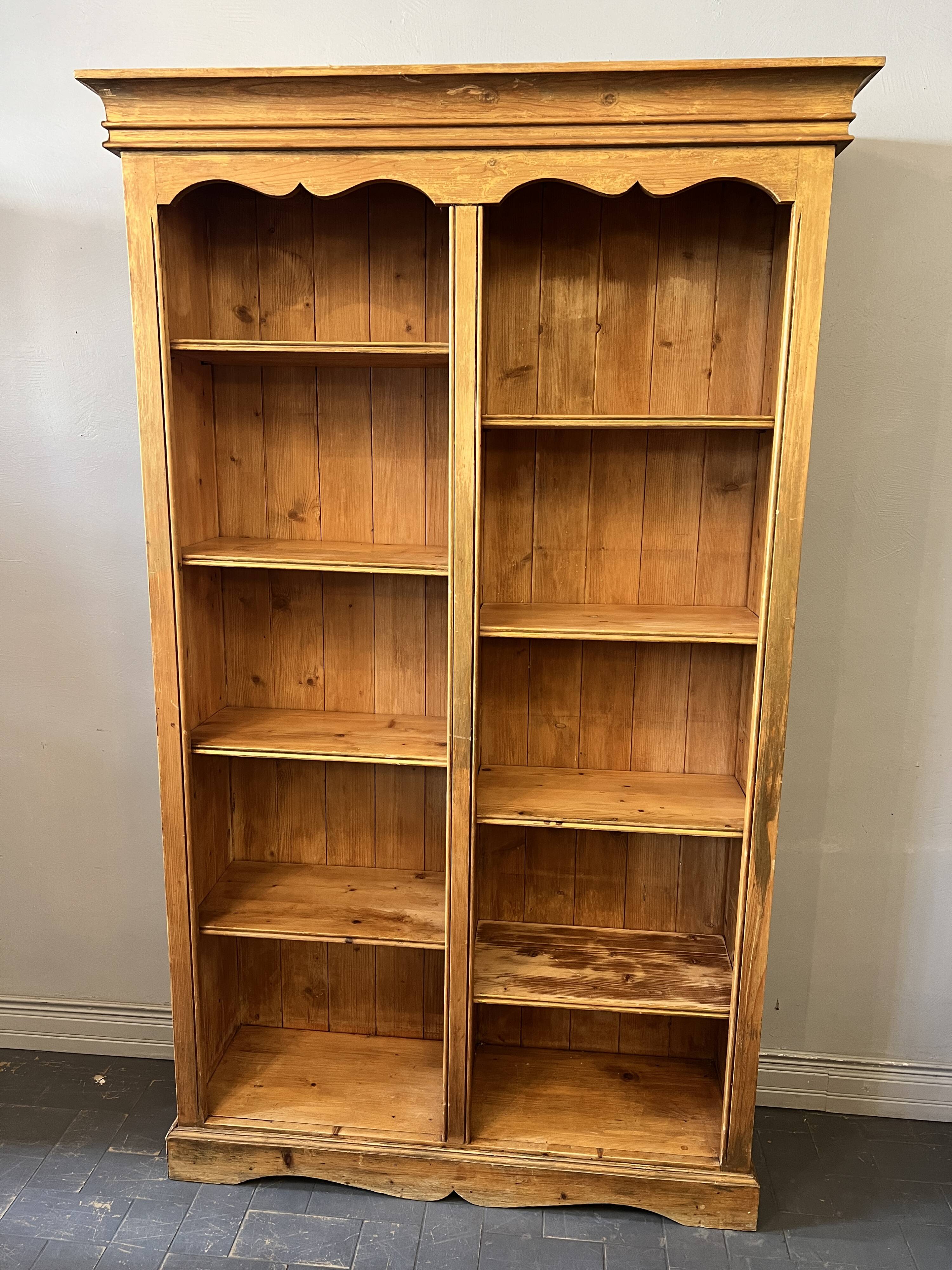 Solid pine bookcase