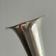 small antique silver-plated metal vase