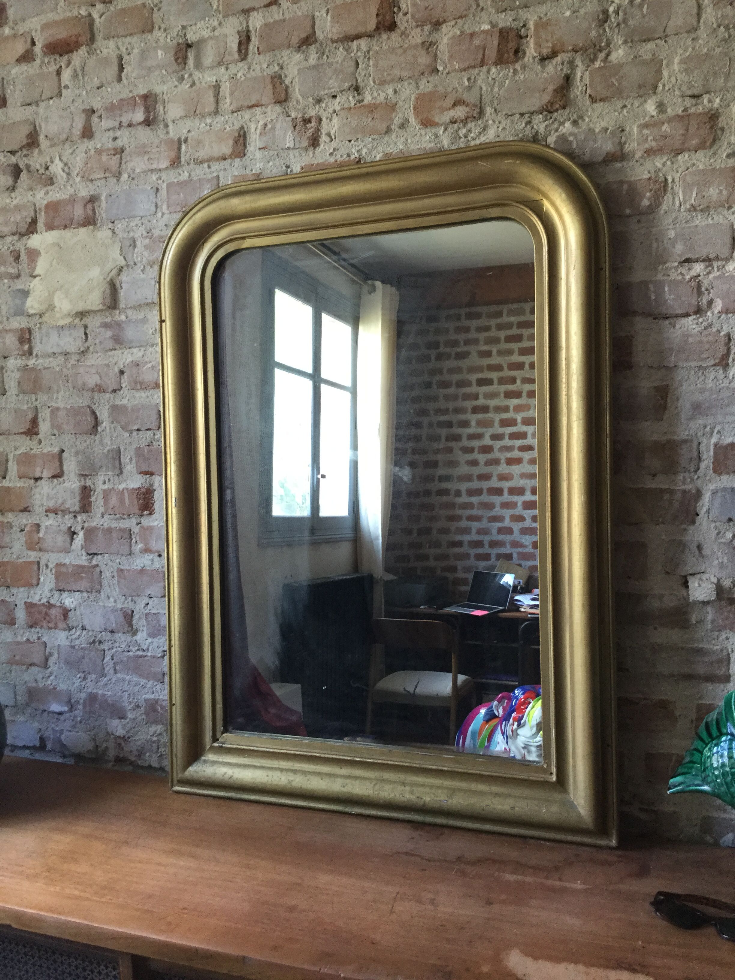 Old gilded mirror 77x104