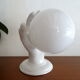 Pair of ceramic hand sconces - globe ball - vintage design 70's