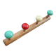 Vintage wall coat rack - Wood and plastic - 1970s