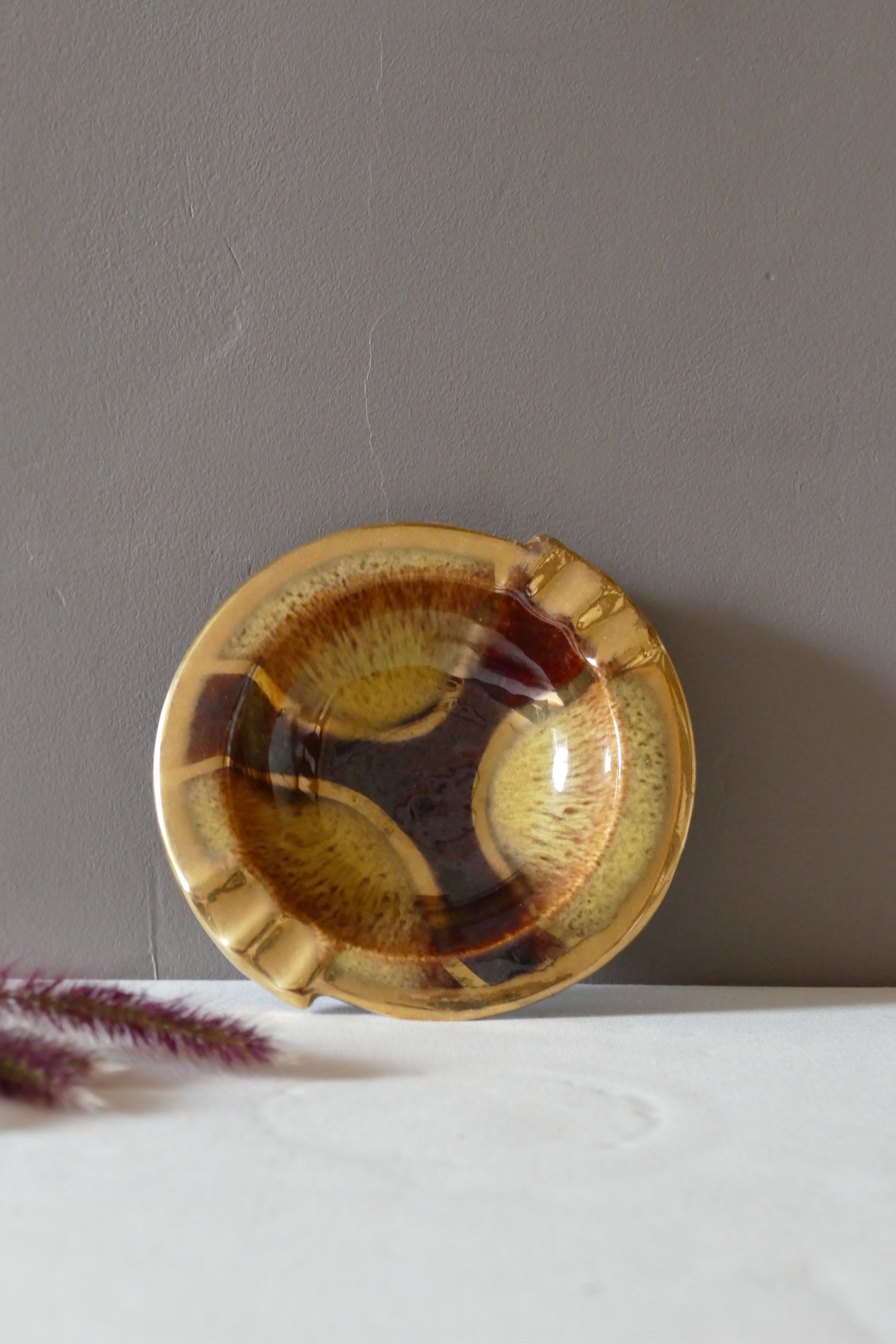 1970s earthenware ashtray