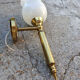 Pair neo classic golden brass sconces 50s