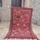 Tapis berbère en laine fait main : Tapis de sol marocain Kilim Boho