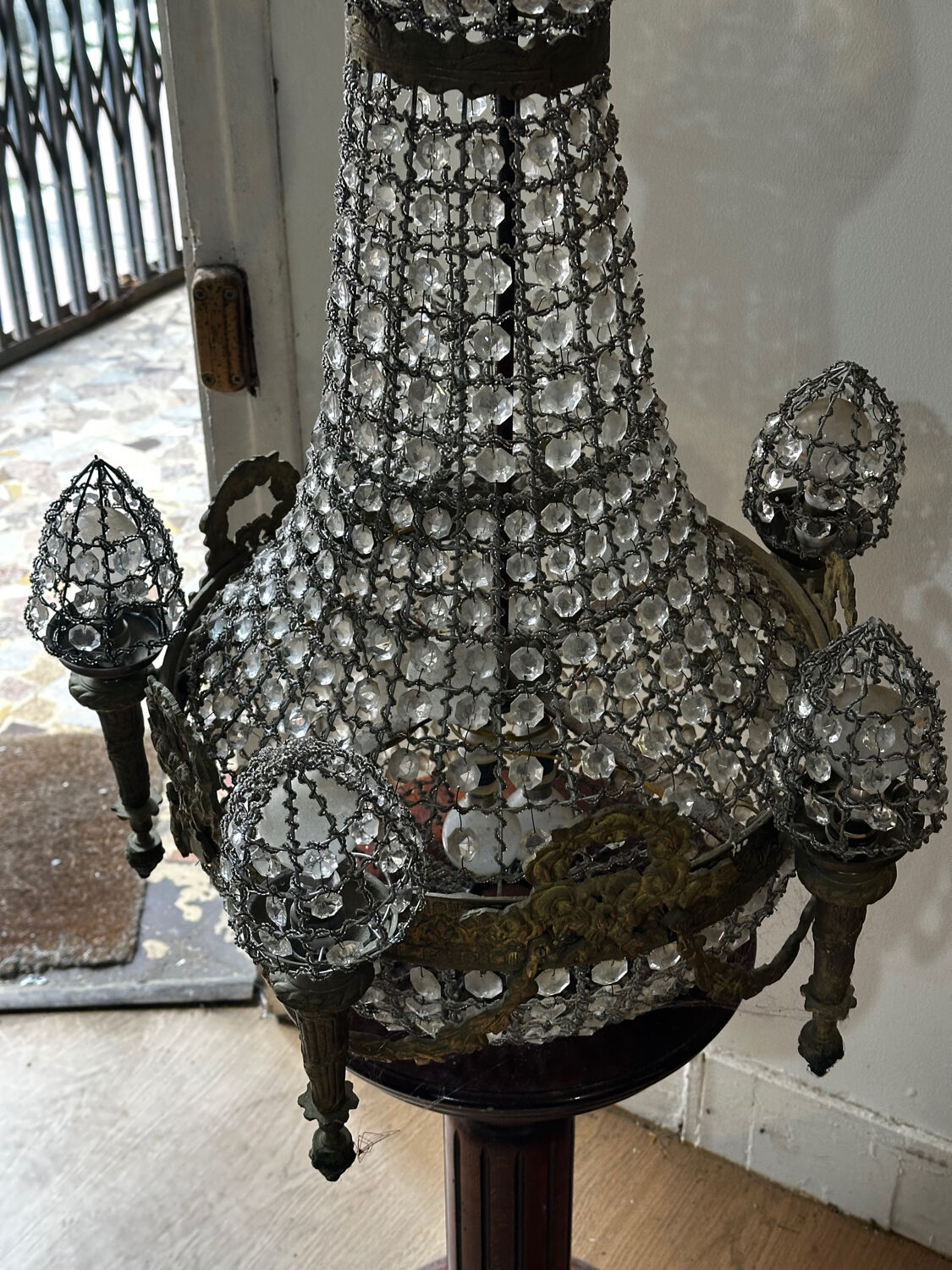 Chandelier Hot Air Balloon Style Louis XVI - 19th century