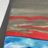 Oil on canvas landscape painting