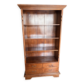 Wooden bookshelf with drawer