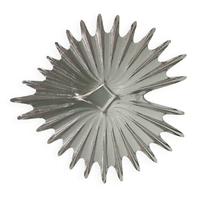 Centre de table en verre texturé, réalisé par la maison Dartington