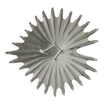 Textured glass centerpiece, made by Dartington