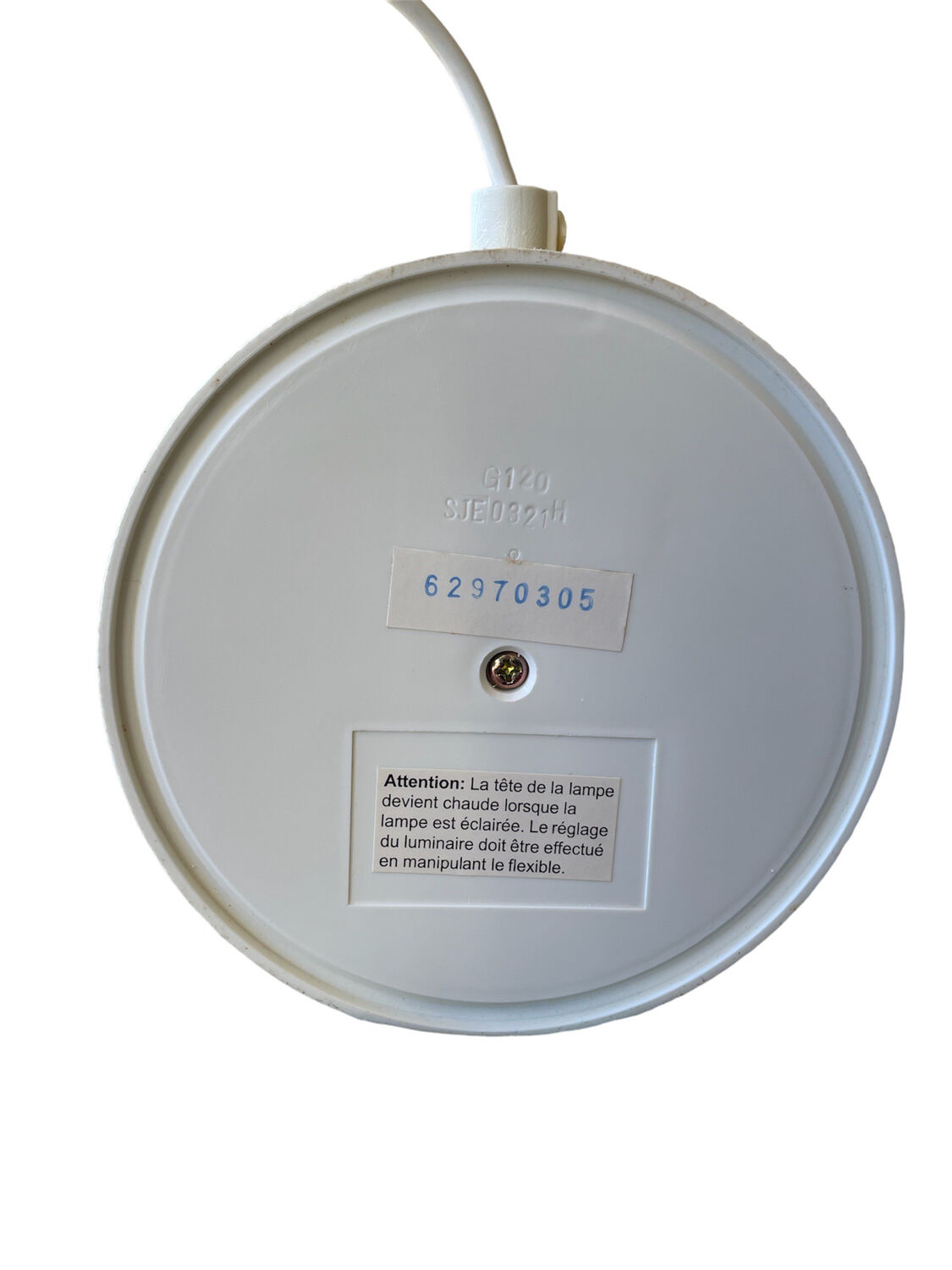 Desk lamp vintage yellow color 90s