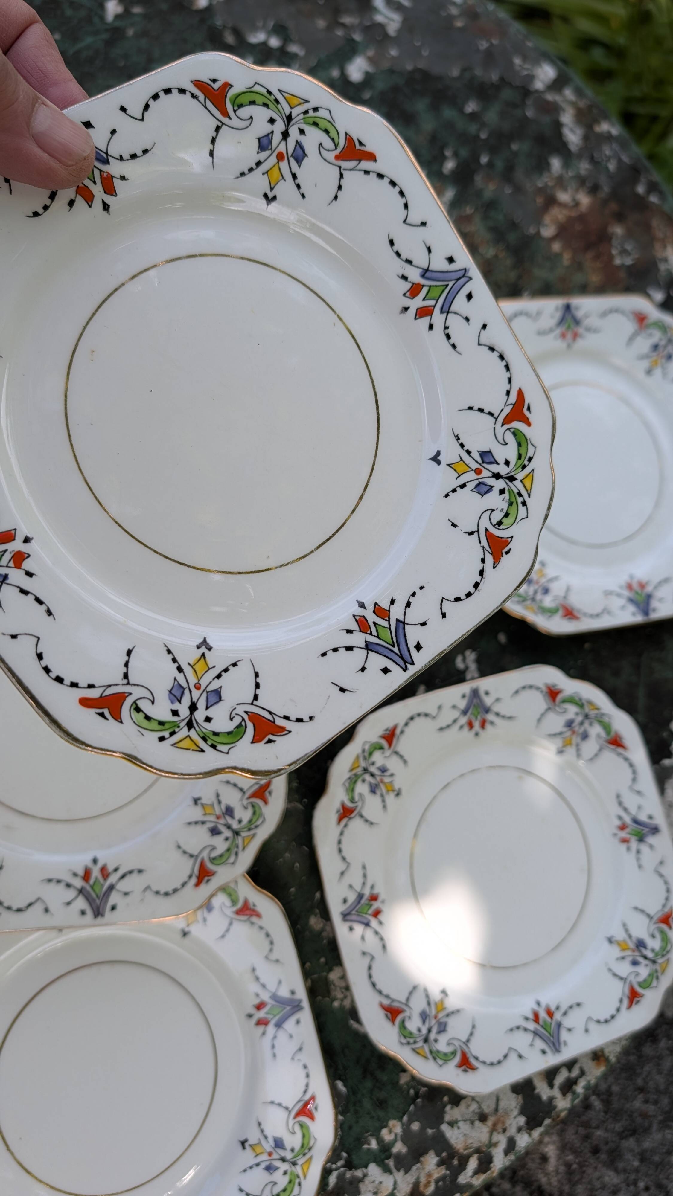 Art Deco English plates Gladstone