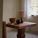 Art Nouveau dining table/desk in oak, early 20th century.
