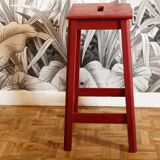 Wooden workshop stool