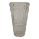 Vase en verre ciselé, motifs "ronds et stries"