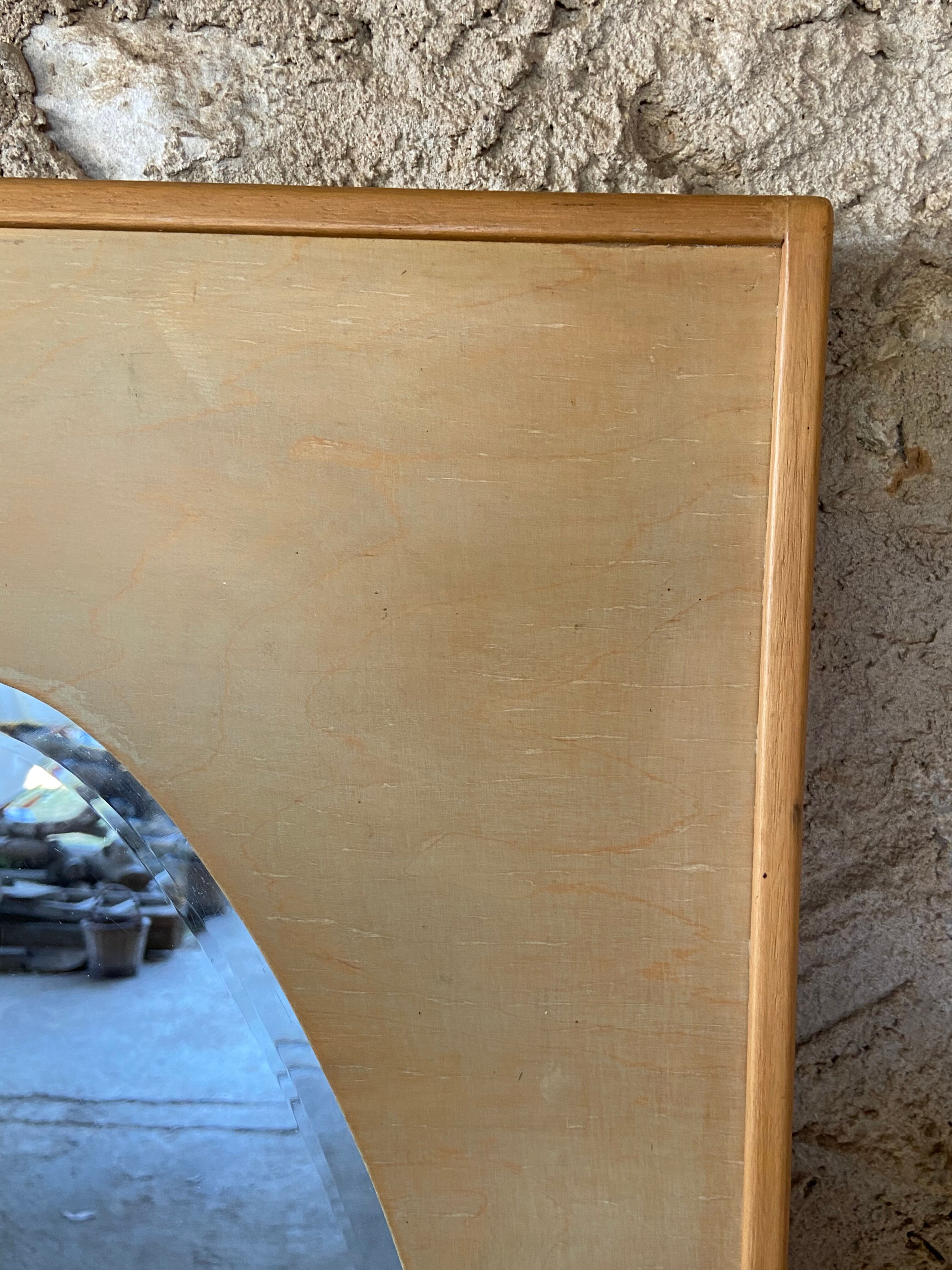 Oval mirror beveled 50s-60s