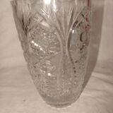 large cut crystal vase from "Bohemia" from the 1970s