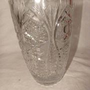 Vase en cristal taillé de Bohème, années 70
