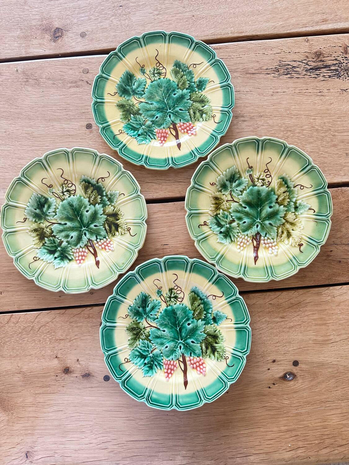 4 barbotine plates