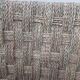 Chair woven from palm leaves