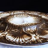 Oyster service, platter and 6 Longchamp oyster plates.