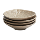 Lot de 4 coupelles malt grège brillant m