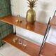 Vintage wooden string shelves
