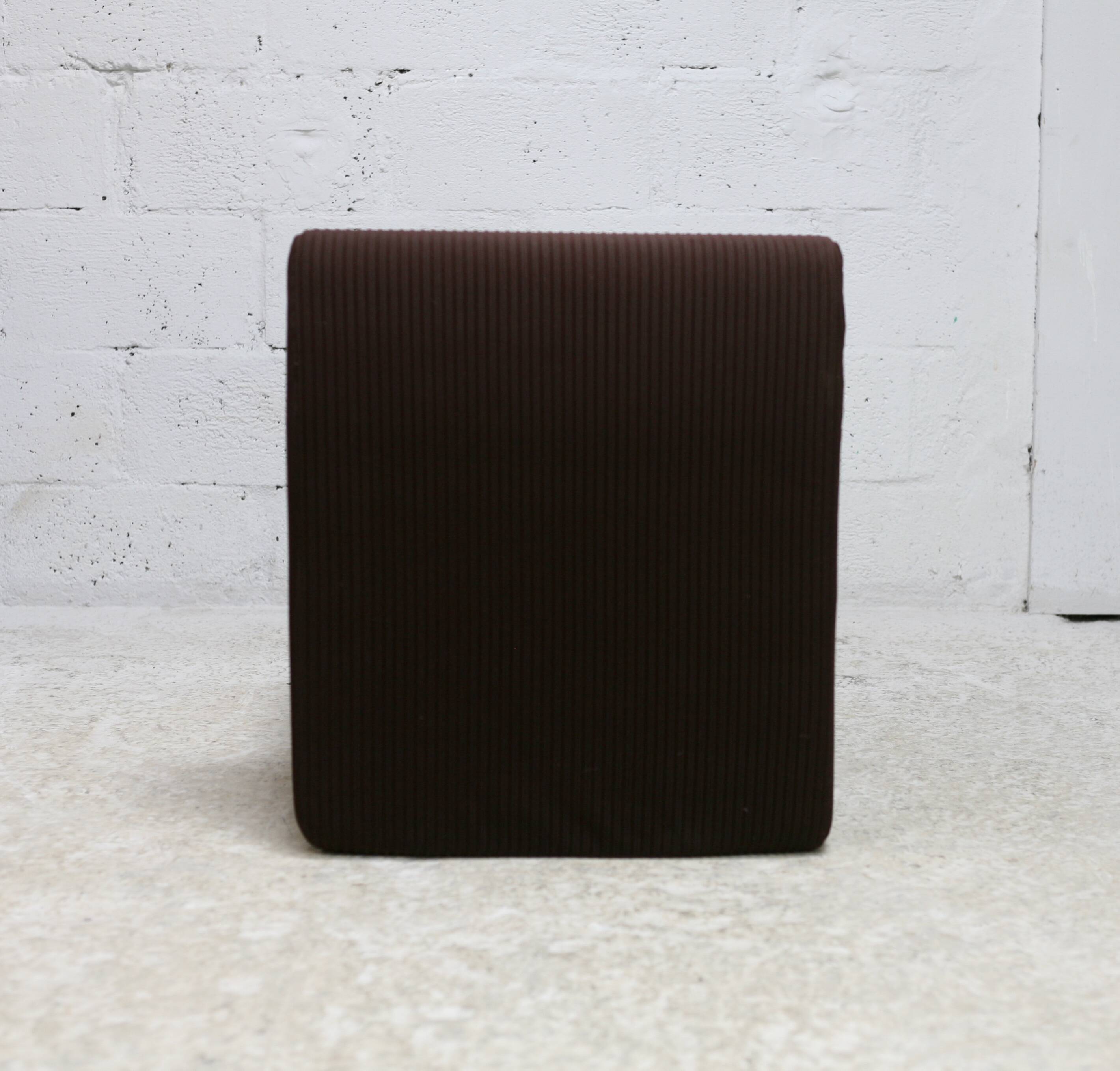 Chair, foam and velvet. Circa 1970