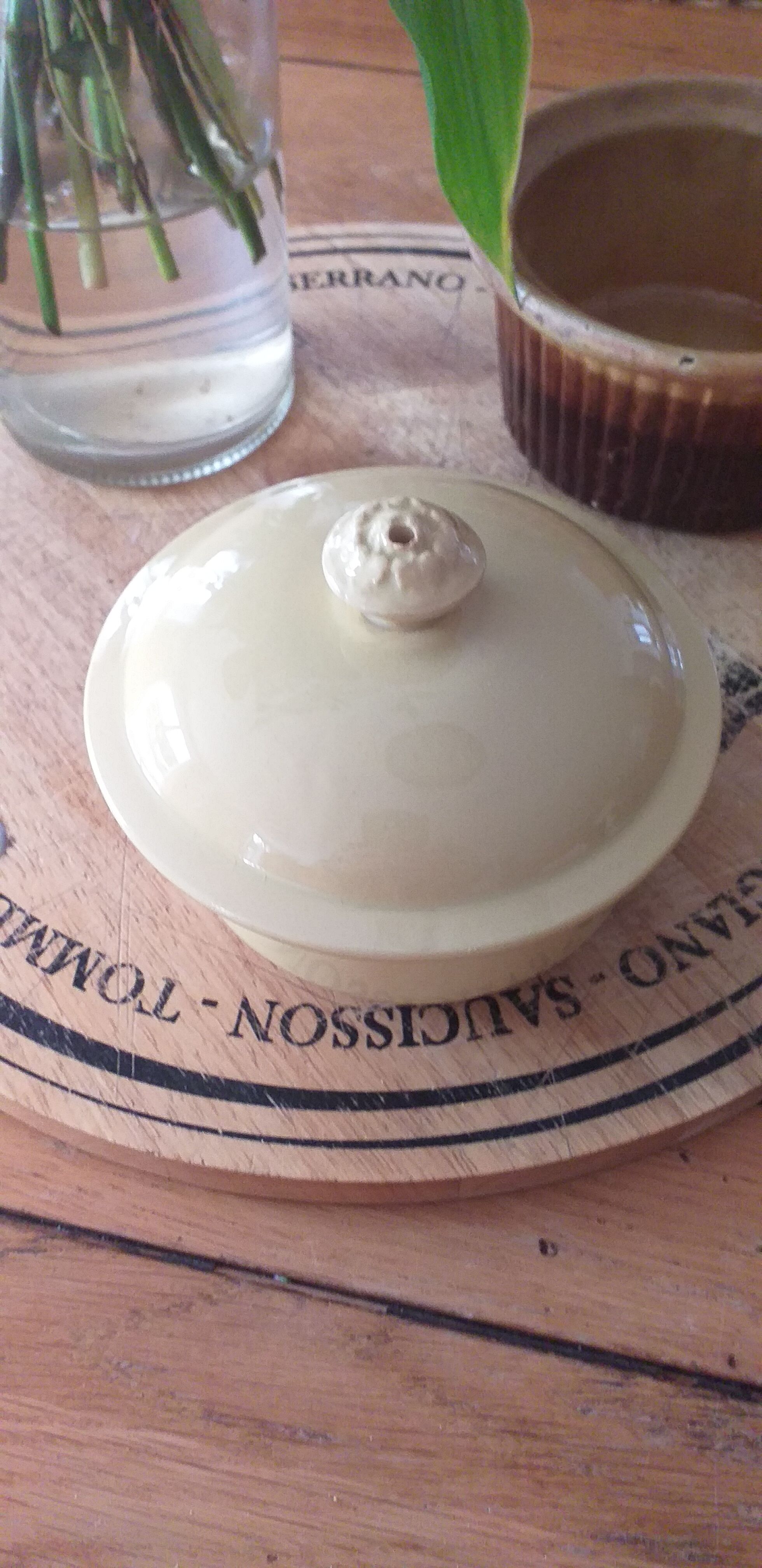 Foie gras pot, porcelain terrine from Lunéville KG
