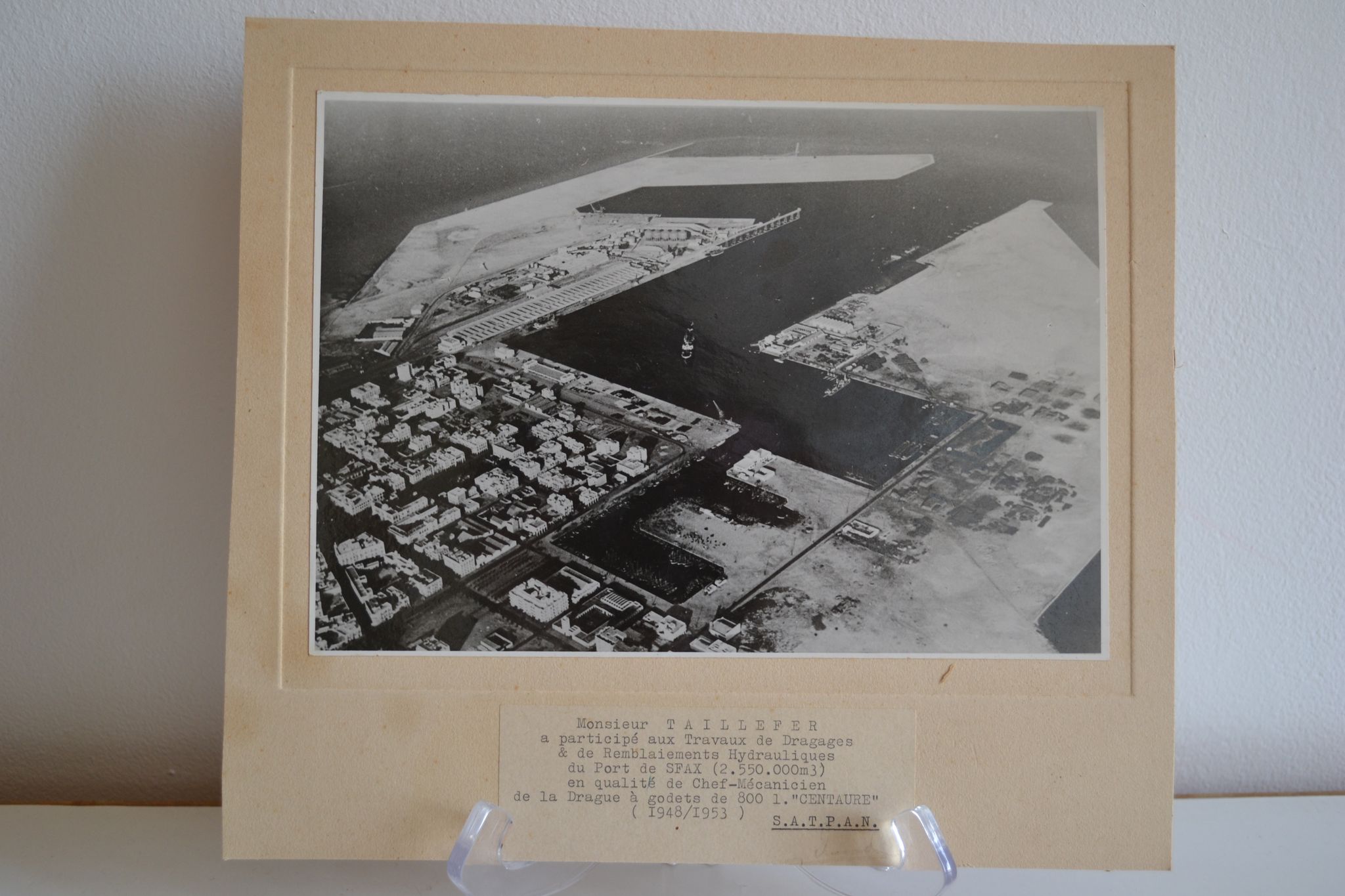 Photo argentique anonyme port de sfax vers 1950