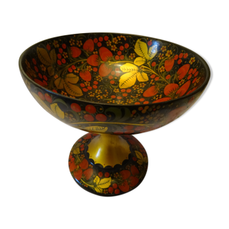 Painted wooden cup