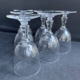 6 baccarat port glasses – art nouveau