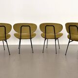 Italian Reupholstered Lounge Chairs, Set of 4pcs.