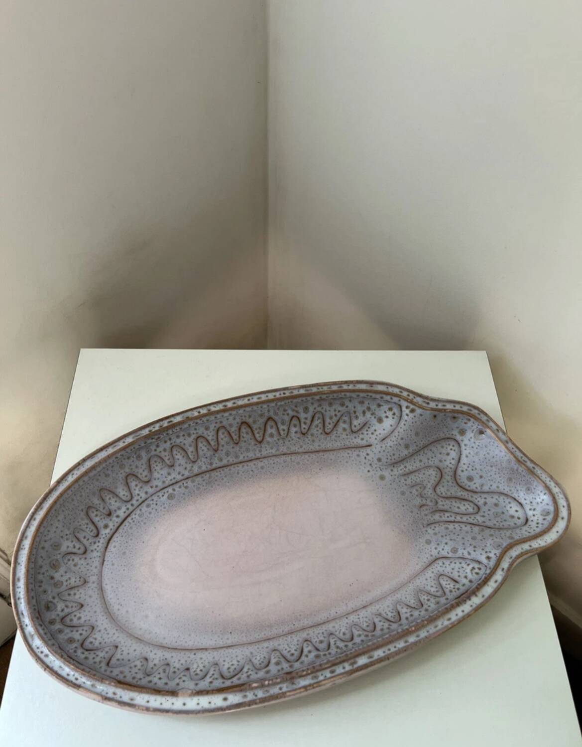 Large zoomorphic fish dish by Jean Austruy, Vallauris